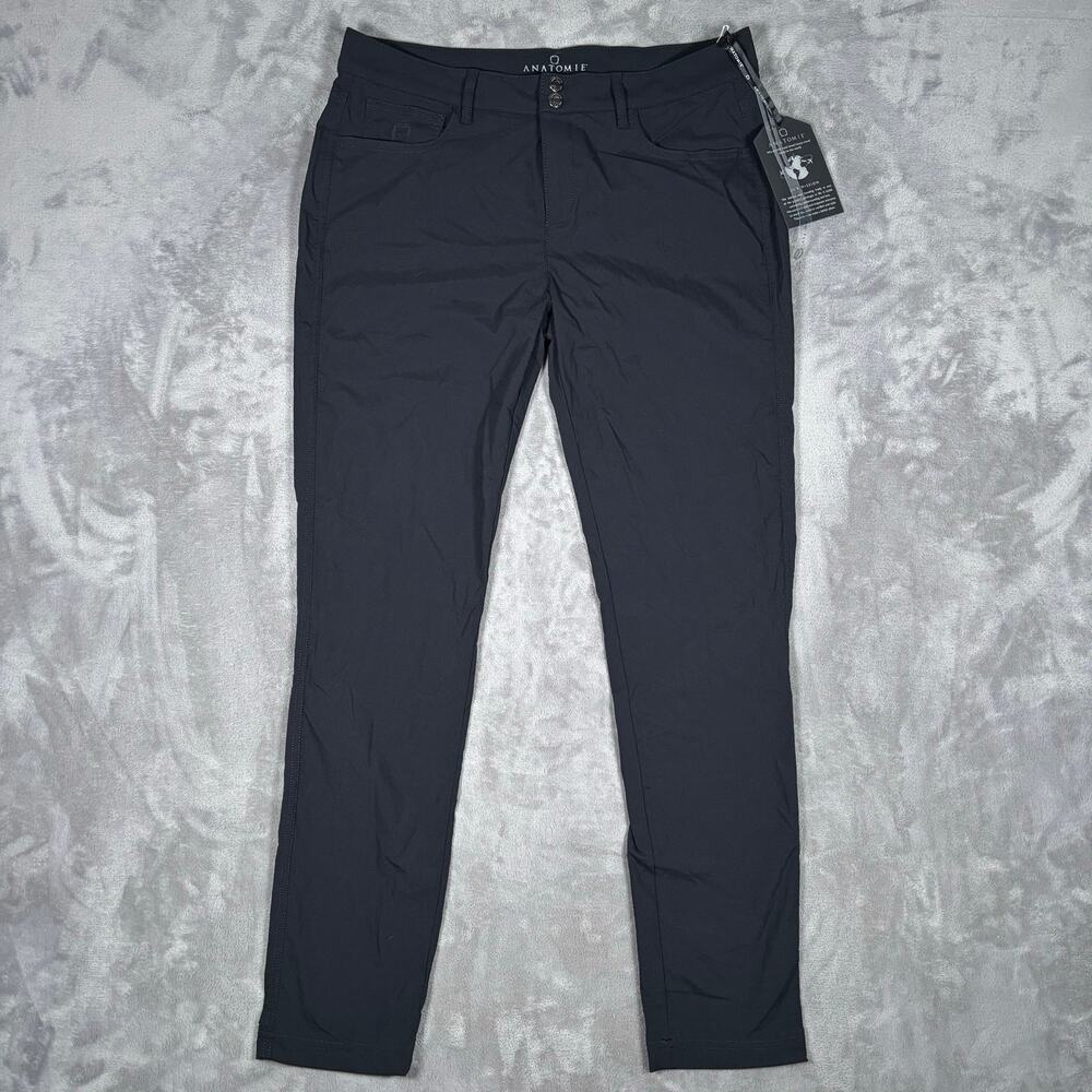 Anatomie Luisa Travel Pants Black Skinny Ankle Stretch Golf Size M